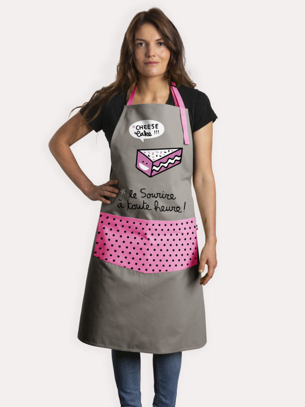 TABLIER ADULTE CHEESE CAKE GRIS