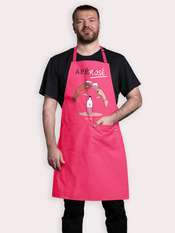 TABLIER ADULTE APEROSE ROSE