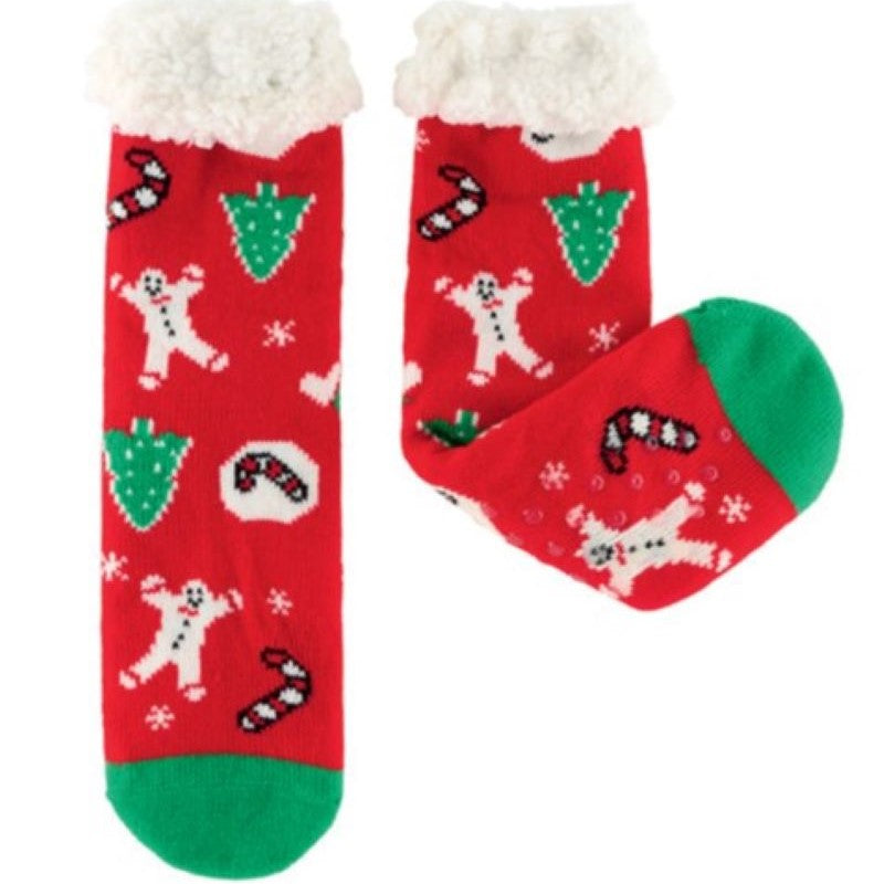 CHAUSSETTE SHERPA PAIN D'EPICES