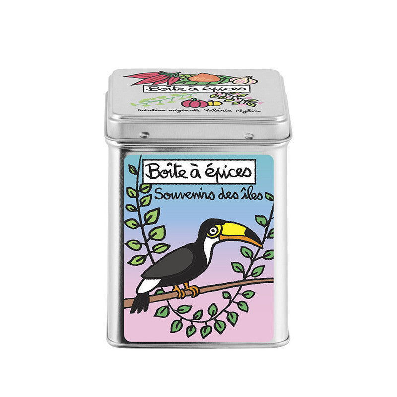 BOITE METAL EPICES SOUVENIRS DES ILES