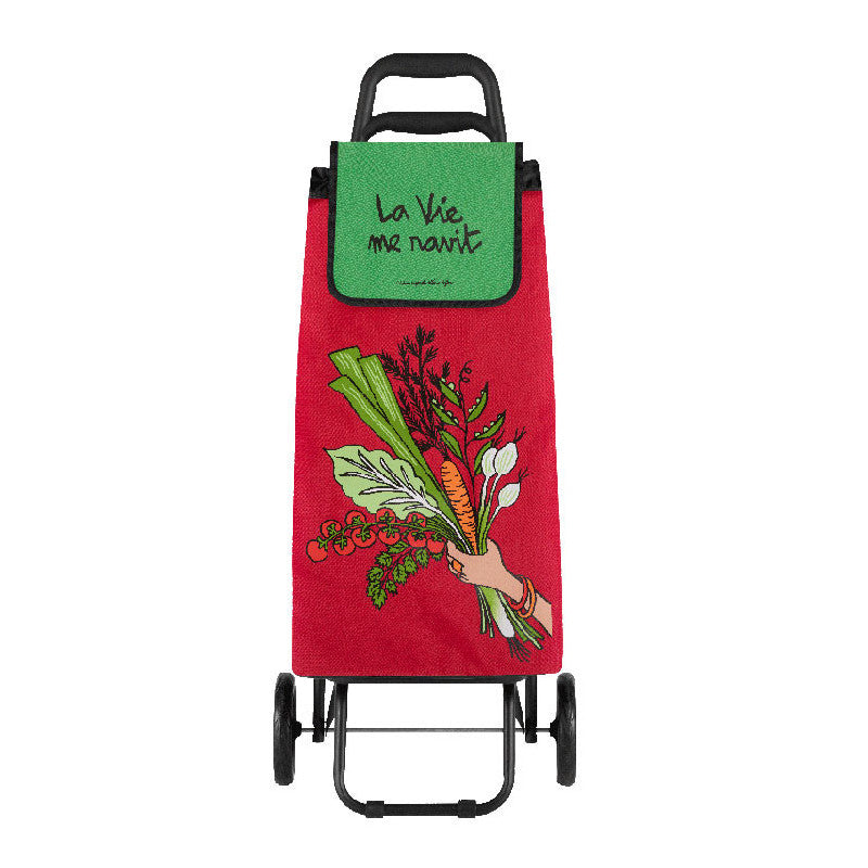 CHARIOT DE COURSES LA VIE ME RAVIT