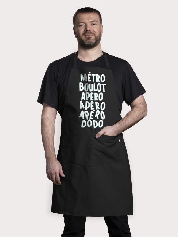 TABLIER ADULTE METRO BOULOT APERO