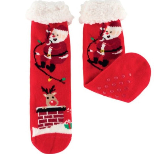 CHAUSSETTE SHERPA PERE NOEL CHEMINEE