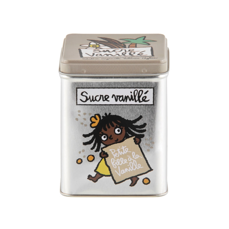 BOITE METAL SUCRE VANILLE PETITE FILLE
