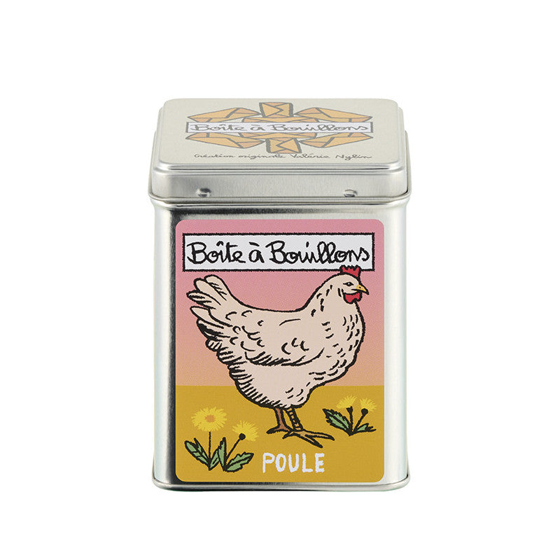 BOITE METAL BOUILLON POULE VINTAGE