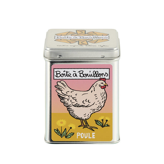 BOITE METAL BOUILLON POULE VINTAGE