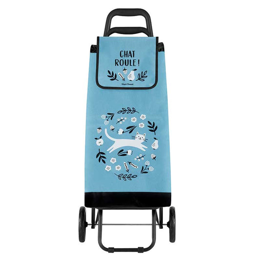 CHARIOT DE COURSES CHAT ROULE