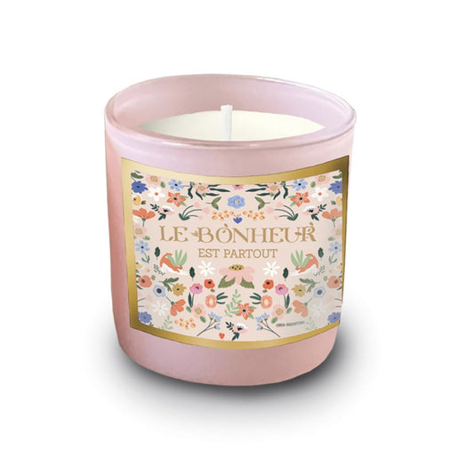 BOUGIE 220G LE BONHEUR EST PARTOUT