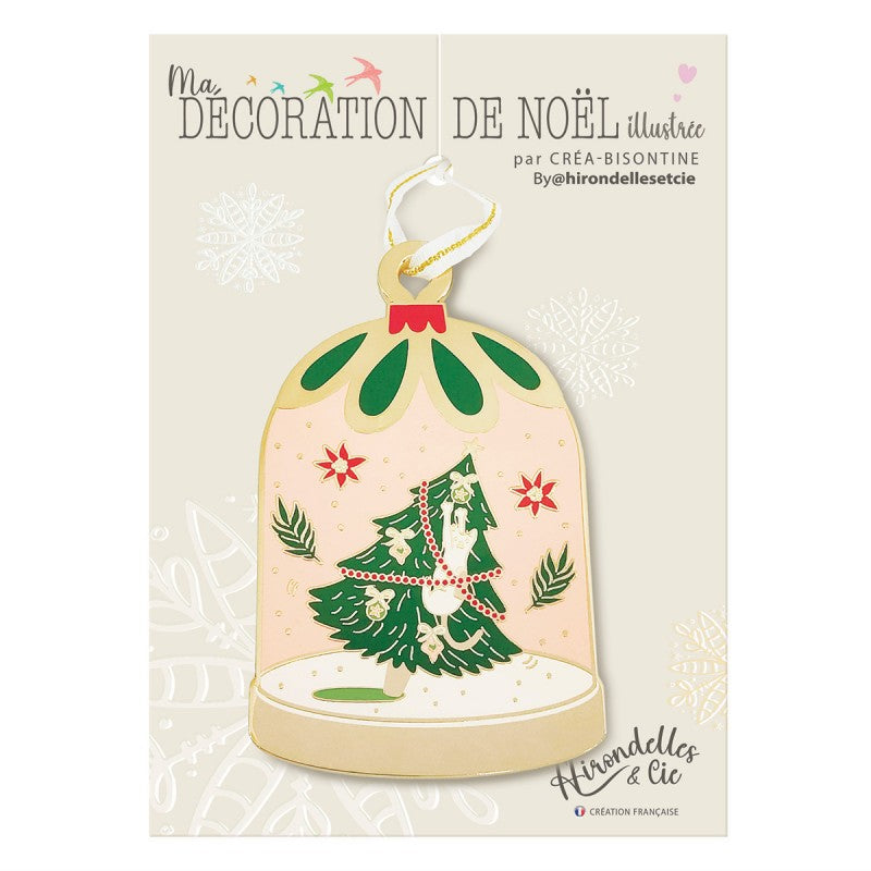 DECORATION DORE CHAT DANS L'ARBRE
