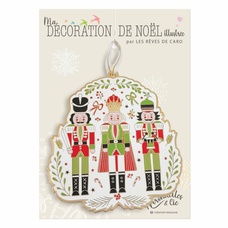 DECORATION DORE CASSE NOISETTE