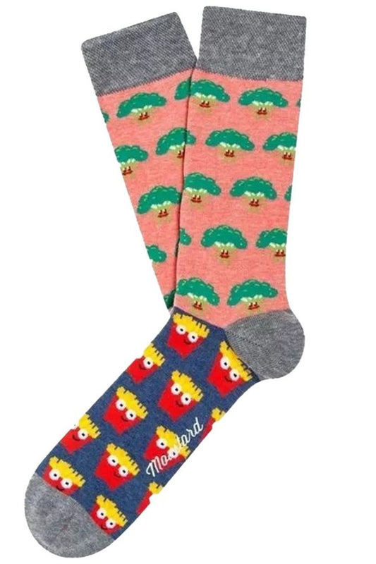 CHAUSSETTE BROCOLIS/FRITES HOMME