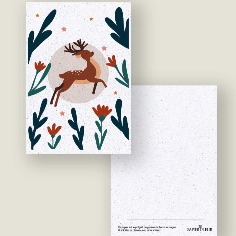 CARTE A PLANTER - RENNE DE NOËL