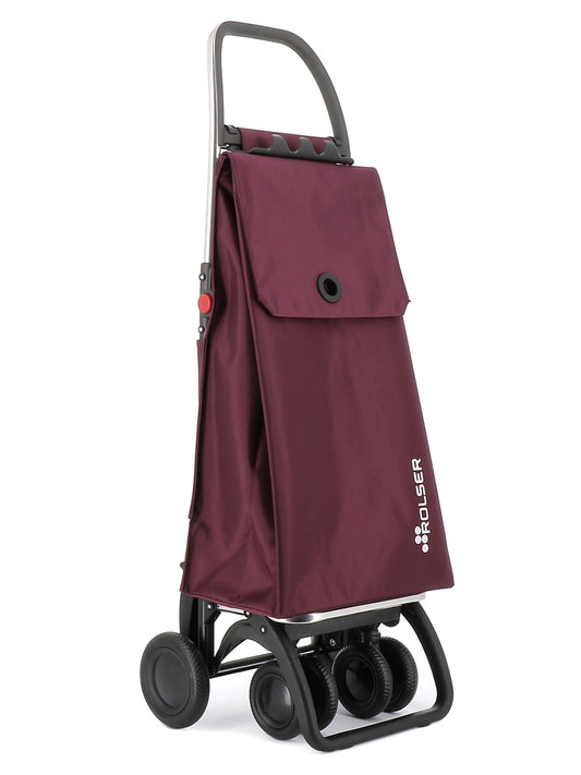 CHARIOT 4 ROUES PIVOTANTES PLIABLE BURDEOS VIOLET