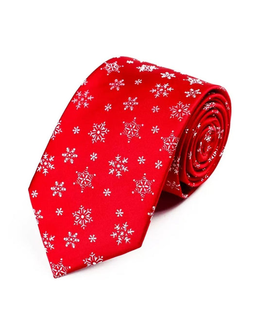 CRAVATE FLOCONS ROUGE - 10306