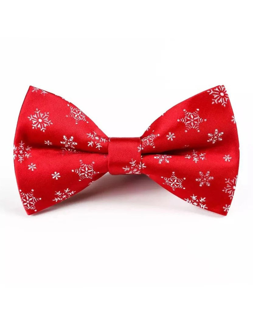 NOEUD PAP. FLOCONS ROUGE - 10426