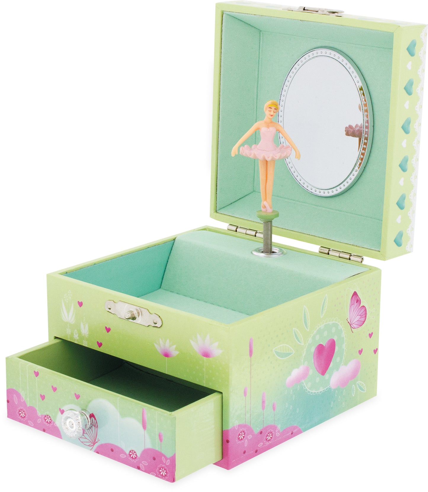 BOITE MUSIQUE CUBE PAPILLON - 9509