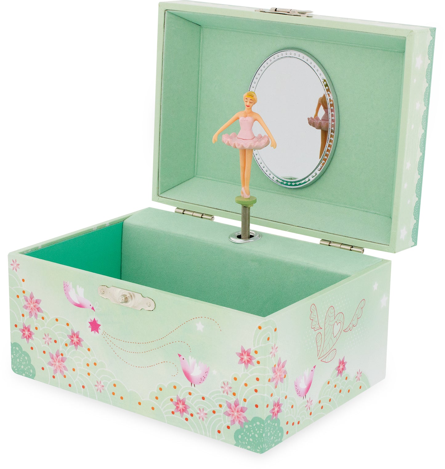 BOITE MUSIQUE RECTANGLE OISEAU - 9507
