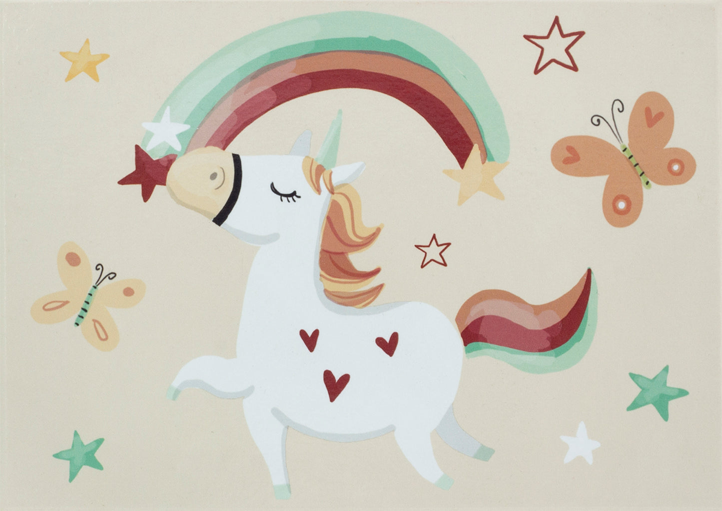 BOITE MUSIQUE RECTANGLE LICORNE - 9540