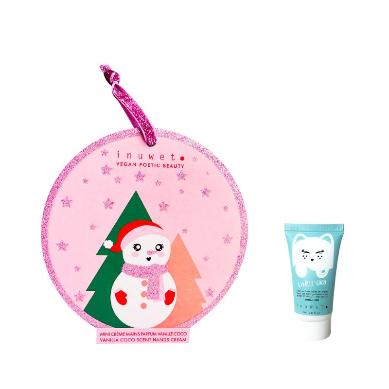 COFFRET XMAS BONHOMME CREME MAINS